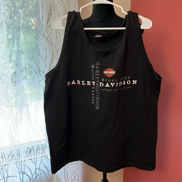 Harley-Davidson Mens Black Tank Top Size XL - Picture 1 of 7